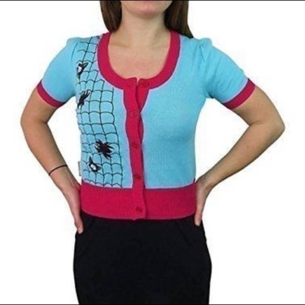 Spider-Gwen Vintage Button Down Cardigan